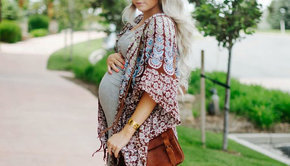 maternity dress with kimono