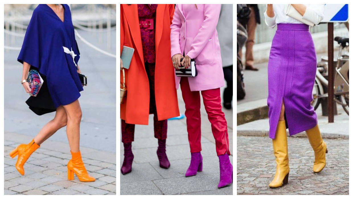 Colorful boots trend 2021