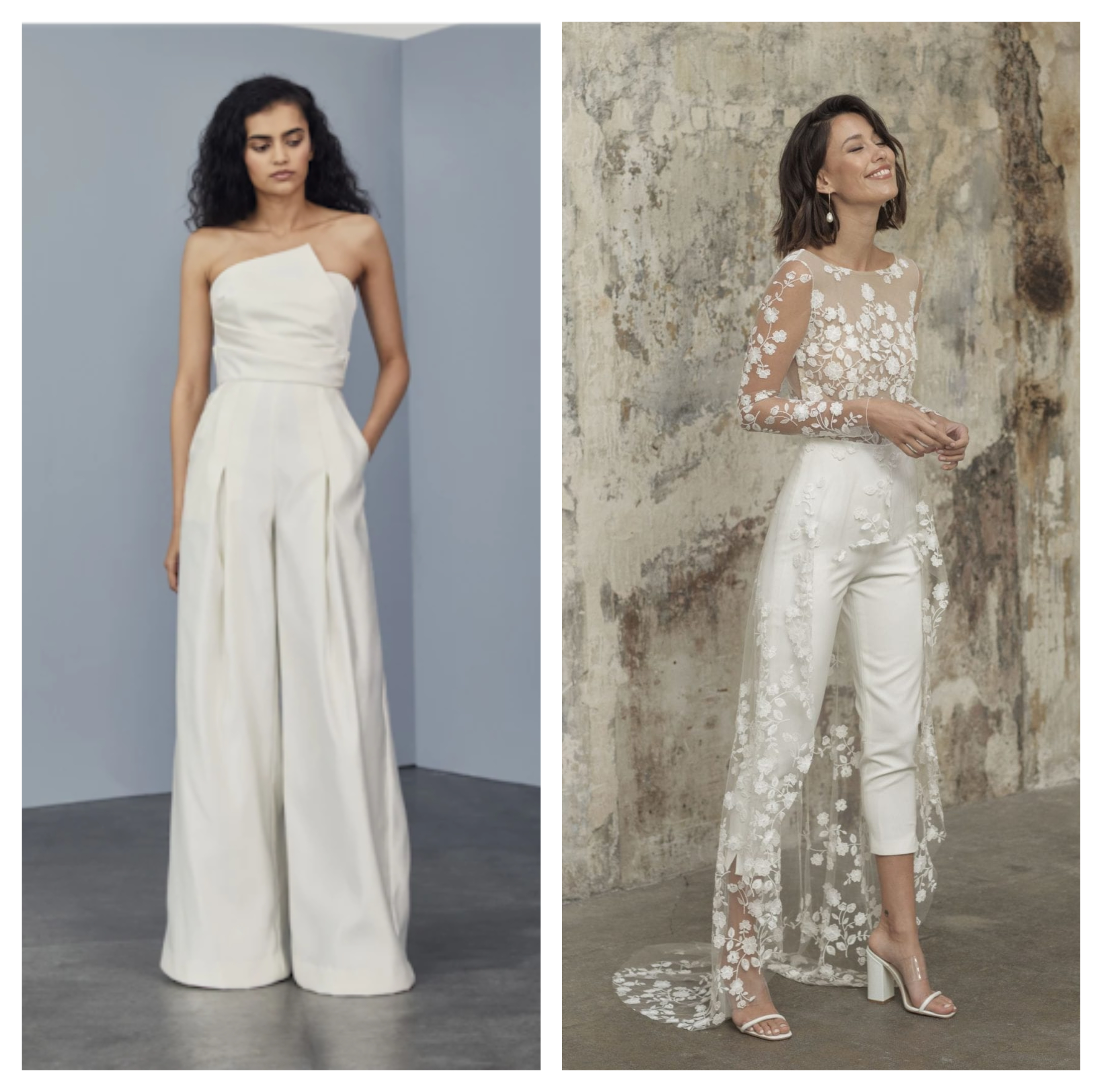 Engagement bridal jumpsuit