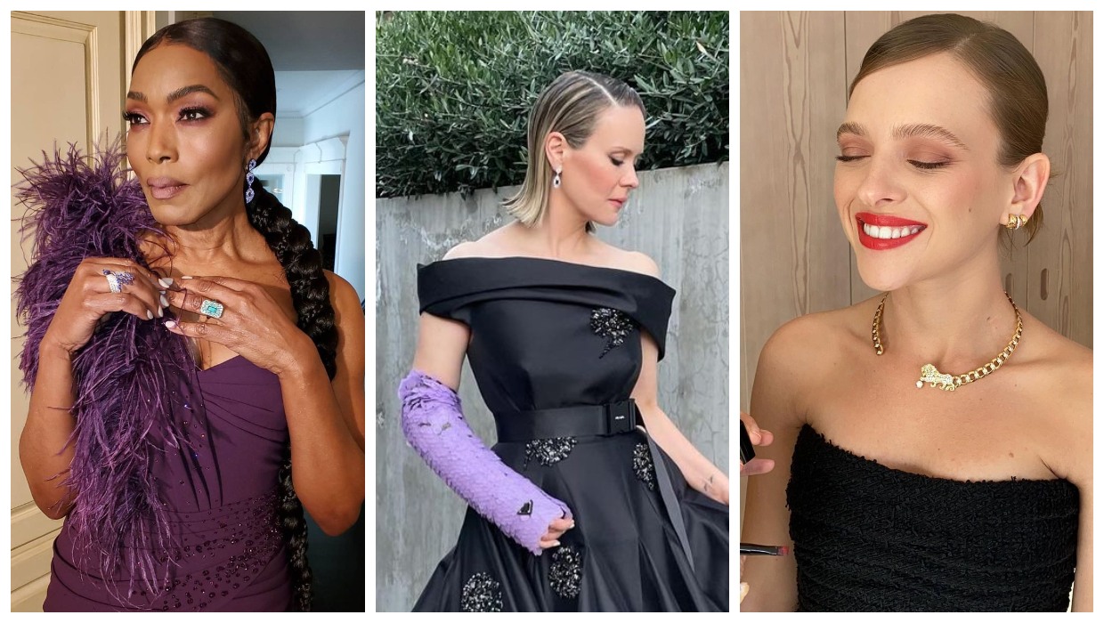 golden globes 2021 beauty looks