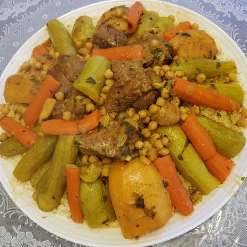 Moroccan Couscous Fattah Recipe