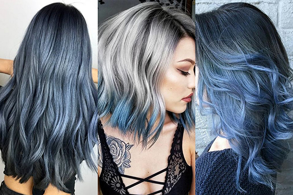 الأزرق الرمادي  Denim Hair 