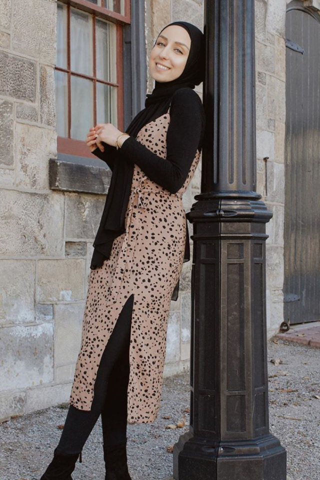 Layering Trick to Turn Any Outfit Into Hijabi Chic- Fustany-dress