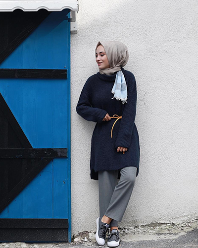 oversized sweaters - how to wear oversized sweaters with hijab