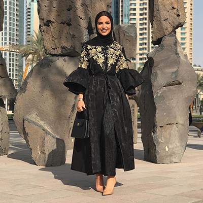 fatma hussam fashion - abaya style - hijab fashion