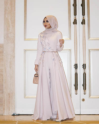 Hijab outfit ideas 2018 - Hijab evening gown - hijab fashion blogger