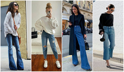 mom jeans for inverted triangle